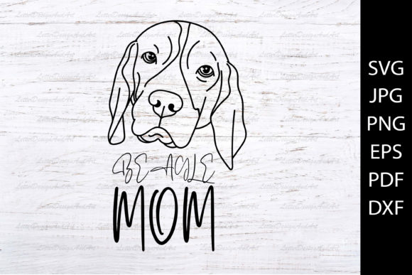 Beagle Dog Mom Graphics and Illustrations Review