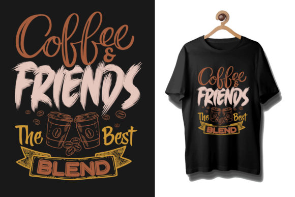 Coffee Typography Shirt Design: Graphics for T-Shirt Designs
