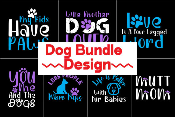 Dog Bundle Graphics for T-Shirt Designs