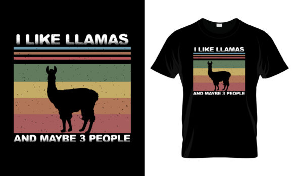 Llama Graphics for Print Templates