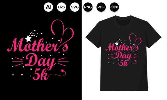 Mom T-shirt Design: Graphics for Print Templates