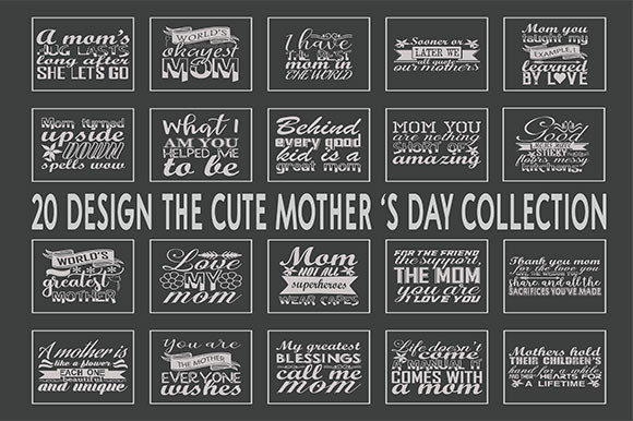 Mother s Day Quotes Bundle: Graphics & T-Shirt Designs