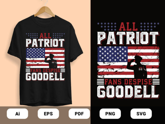Patriot Fans Vector: Graphics & Print Templates