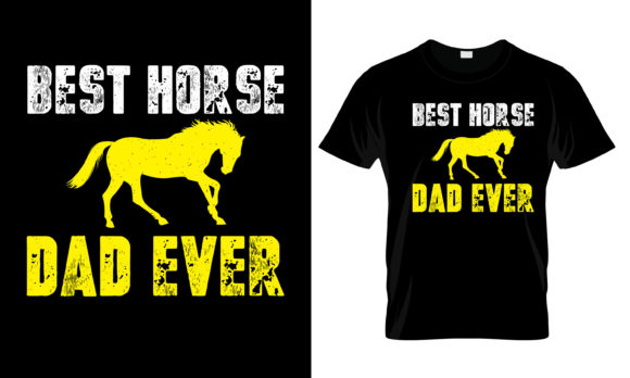 Stitching the Best Horse Dad Ever T-Shirt Design